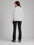 Women's Half-Zip Fleece Pullover Hoodie