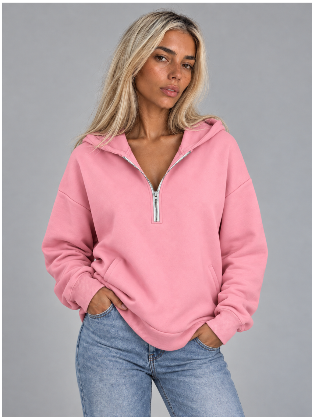 Women's Half-Zip Outdoor Hoodie