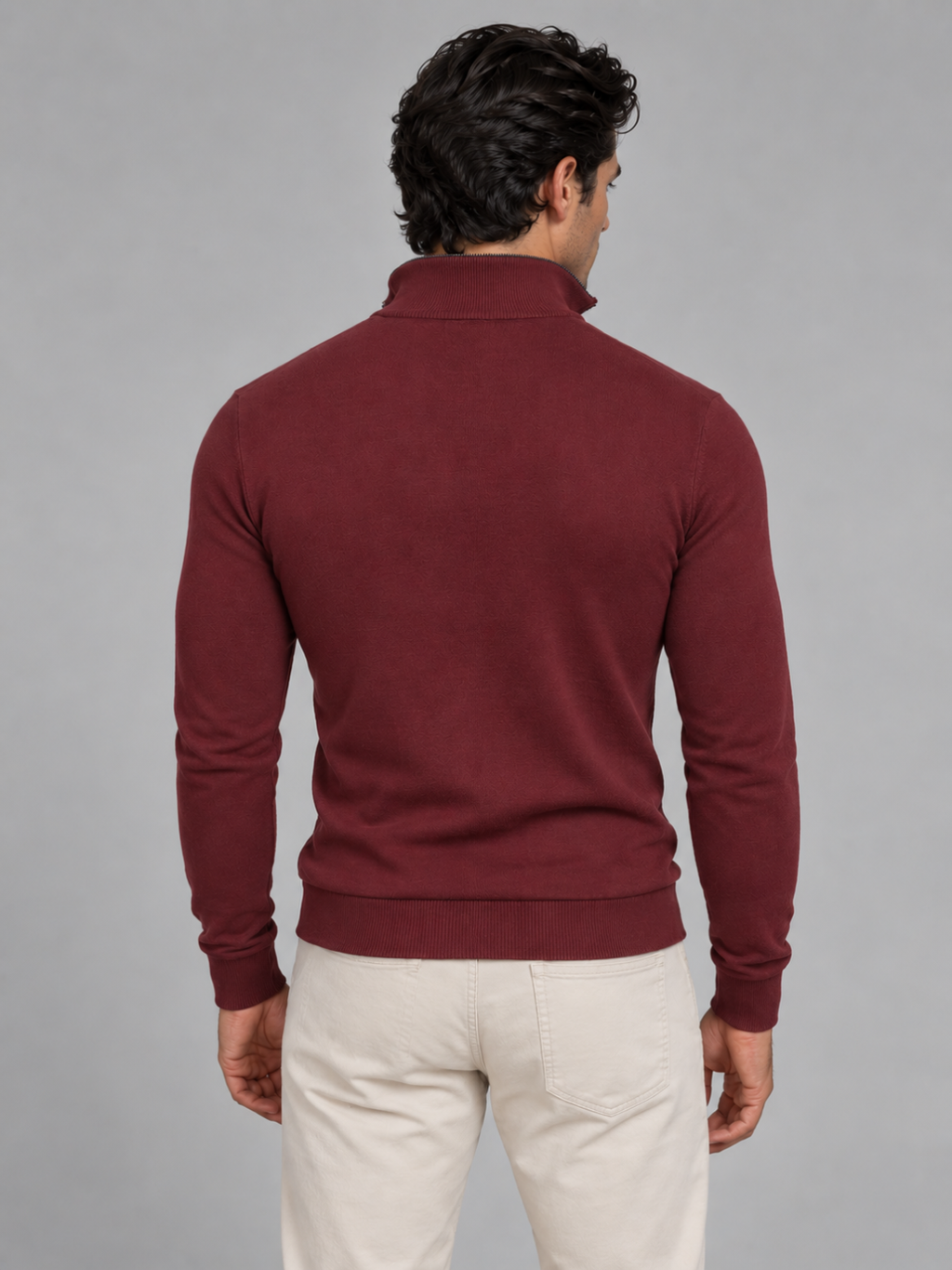 Men's Quarter-Zip Knit Pullover
