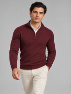 Men's Quarter-Zip Knit Pullover