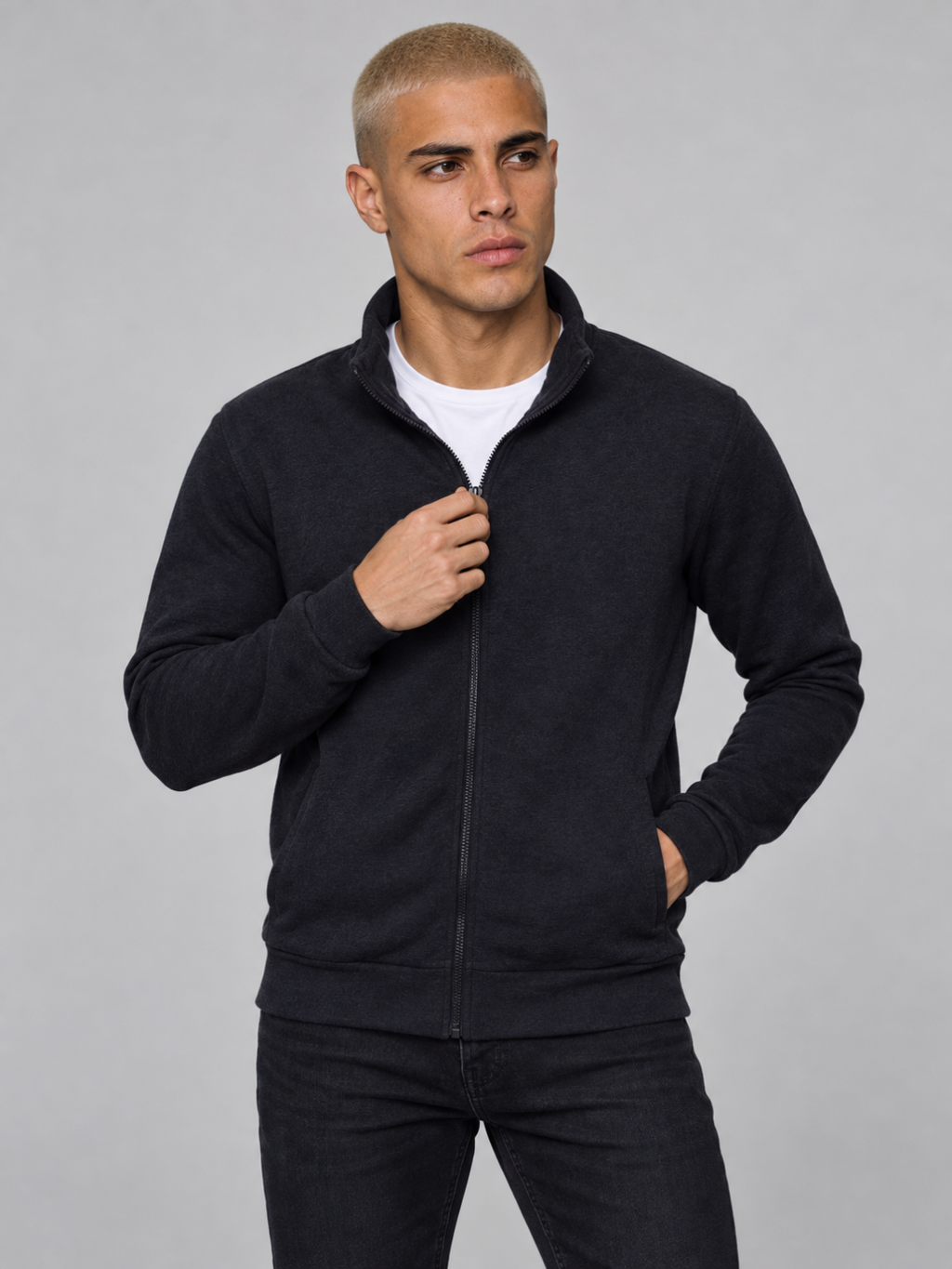 Men's Lightweight Full-Zip Sweat Jacket