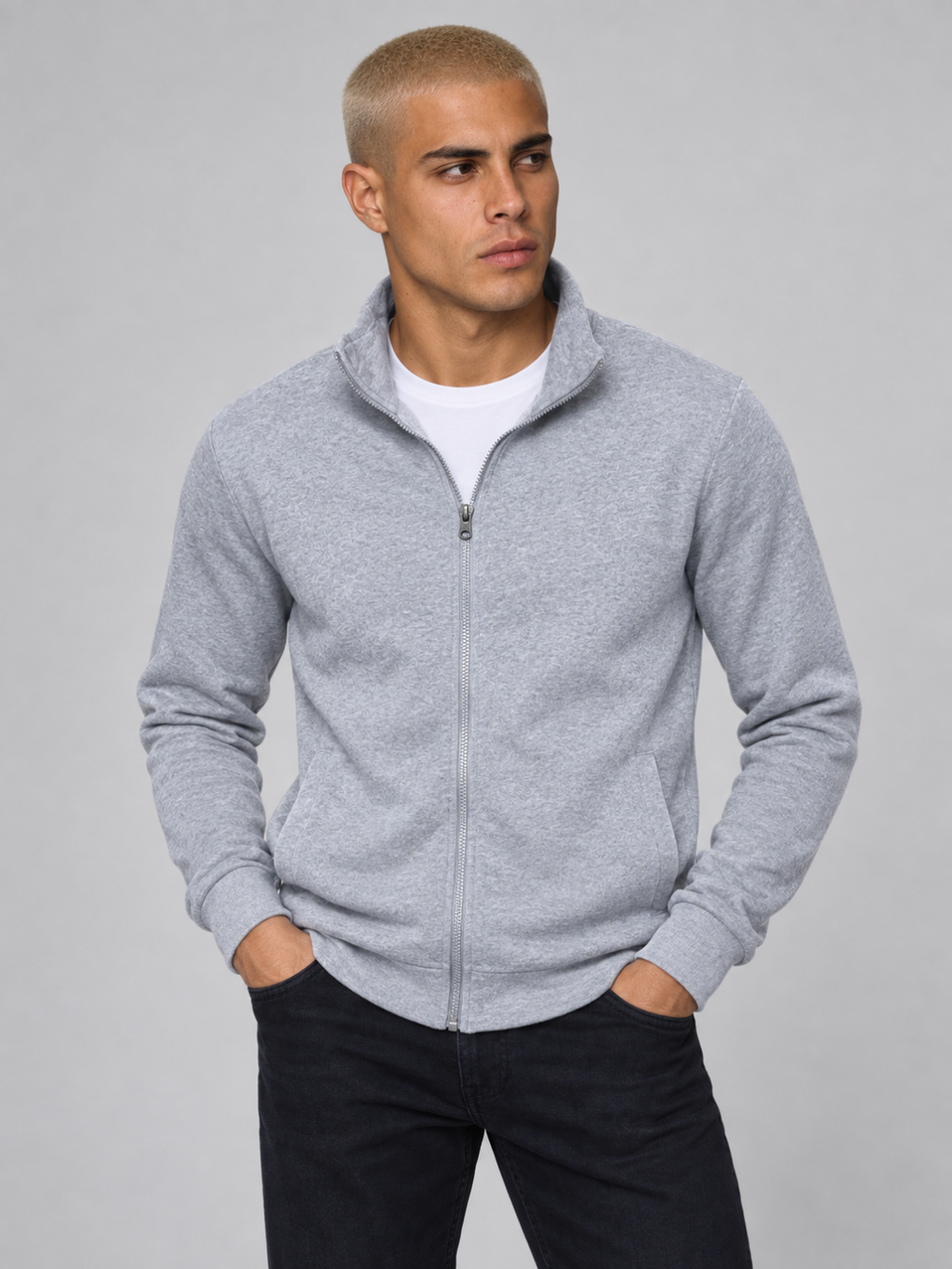 Men's Lightweight Full-Zip Sweat Jacket