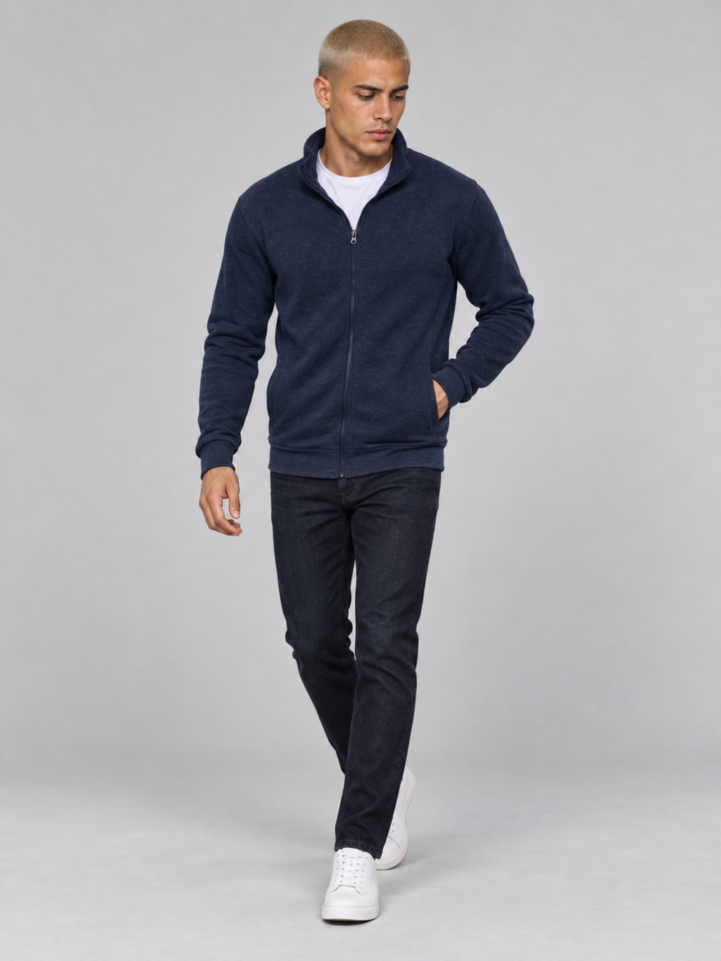 Men's Lightweight Full-Zip Sweat Jacket
