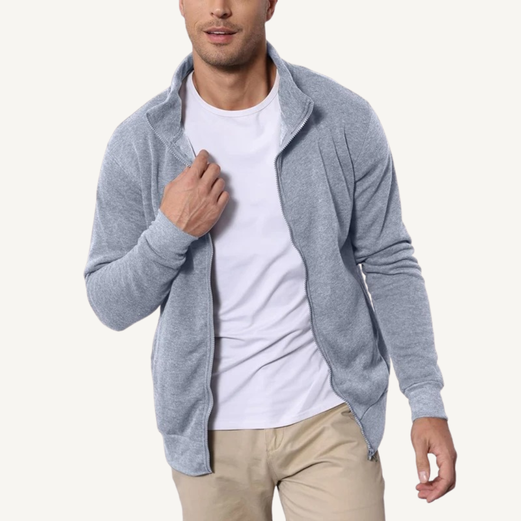 Men's Lightweight Full-Zip Sweat Jacket