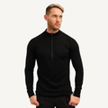 Men's Merino Wool Quarter-Zip Base Layer