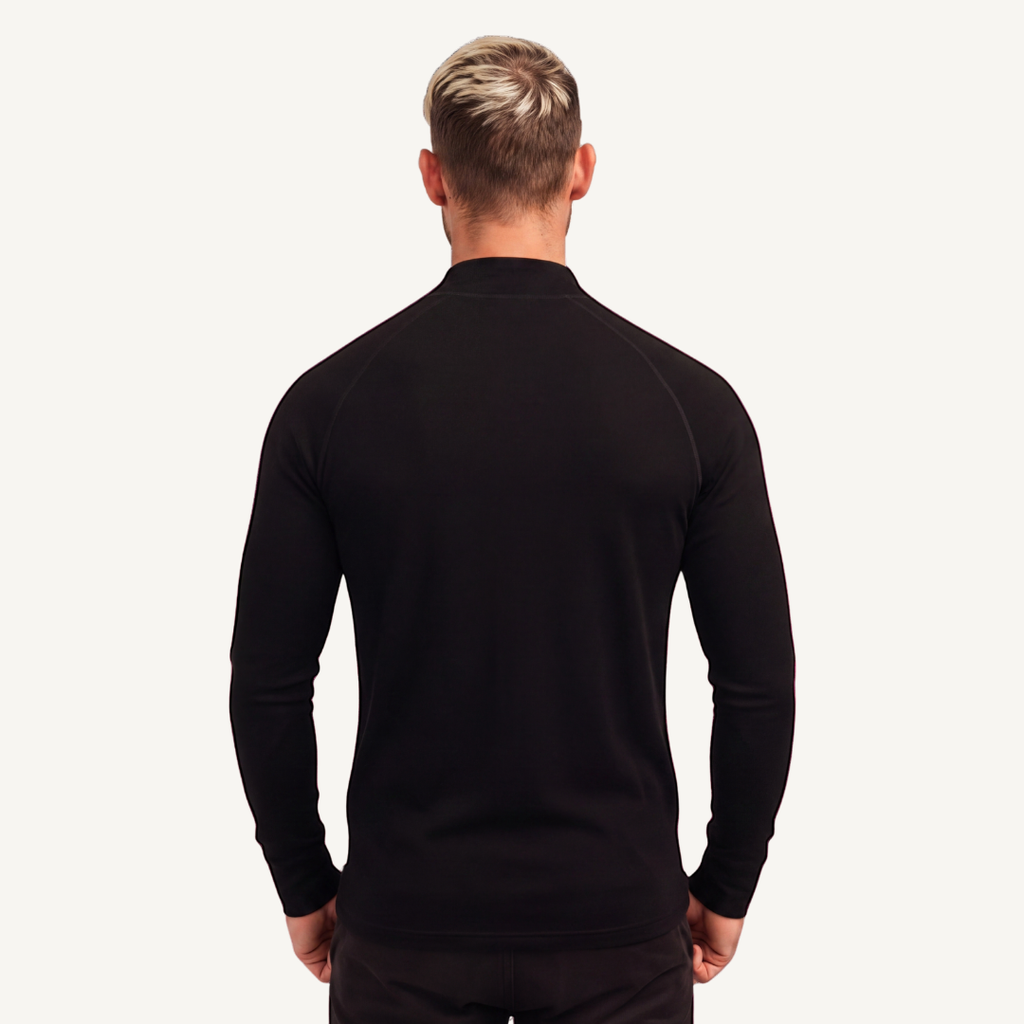 Men's Merino Wool Quarter-Zip Base Layer
