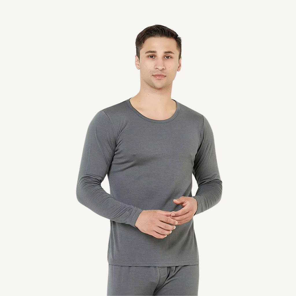 Men's 100% Merino Wool Thermal Base Layer Set