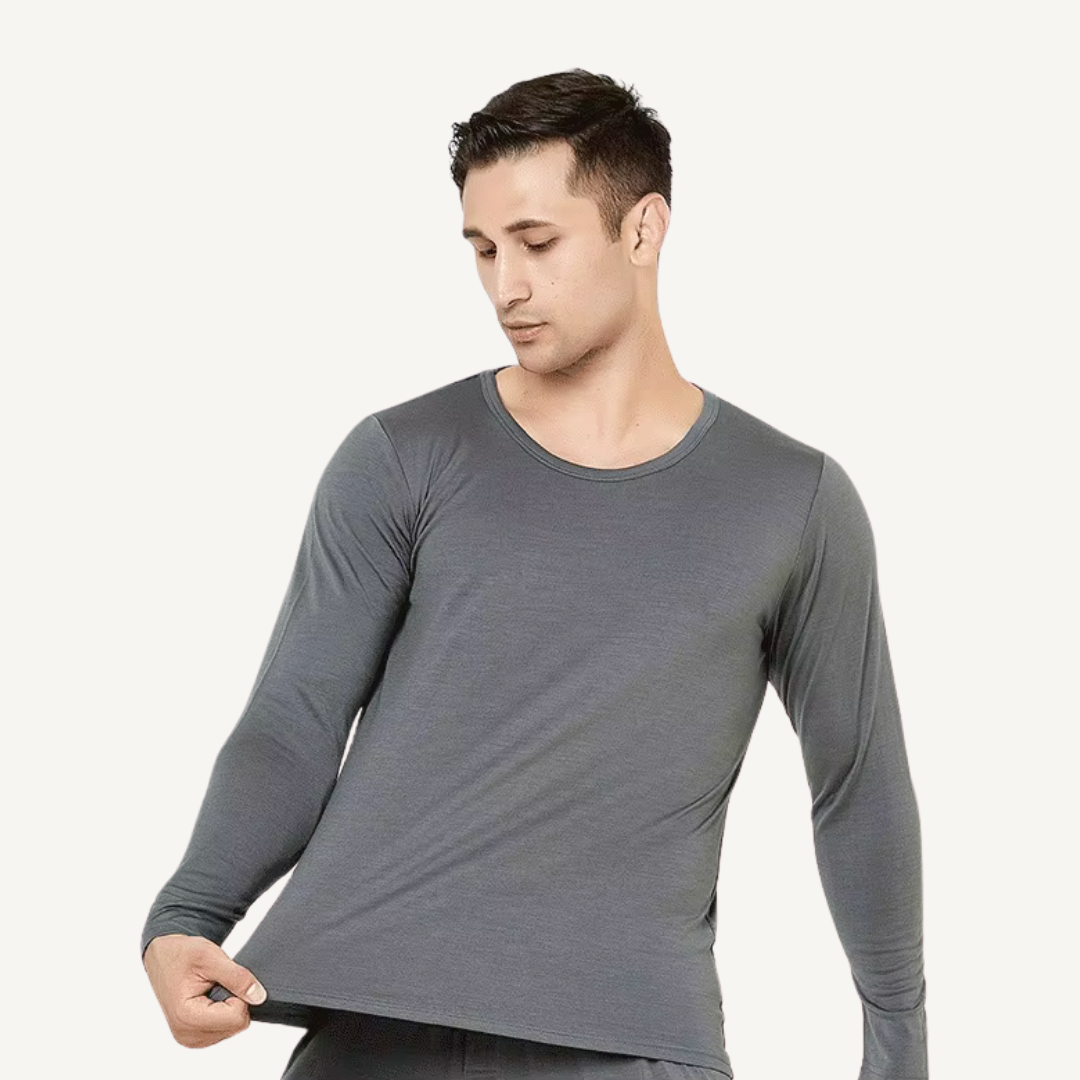 Men's 100% Merino Wool Thermal Base Layer Set