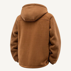 Men's Sherpa-Lined Hooded Fleece Jacket