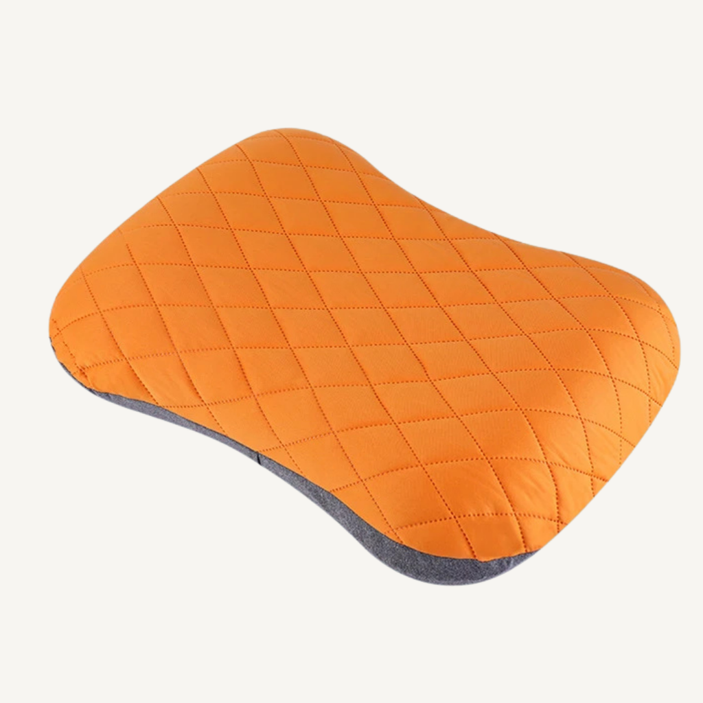 Inflatable Camping Pillow — Ergonomic Neck Support, Packable