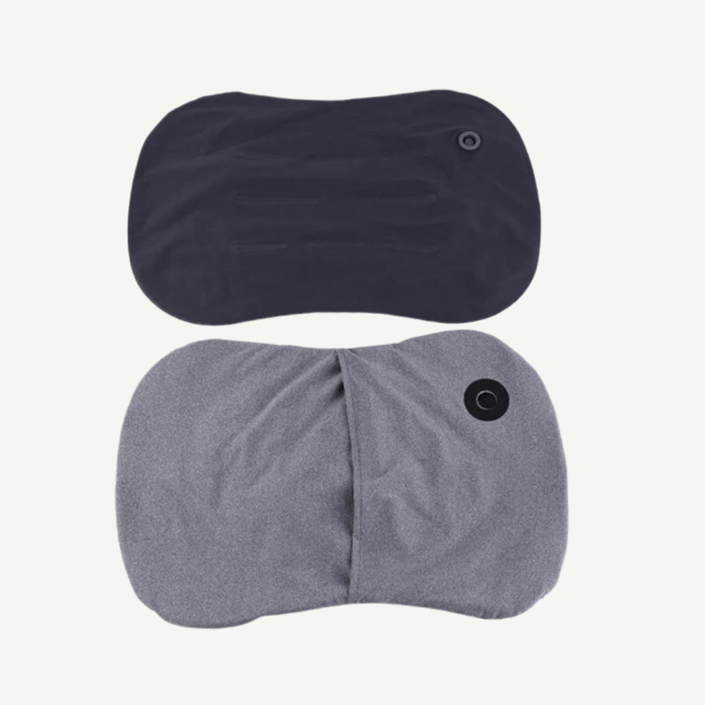 Inflatable Camping Pillow — Ergonomic Neck Support, Packable