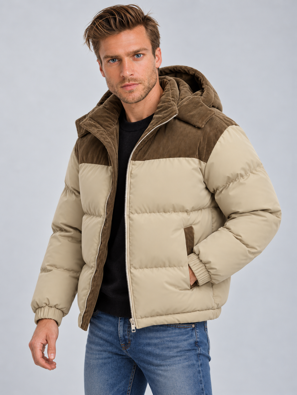 Men's Hooded Puffer Jacket