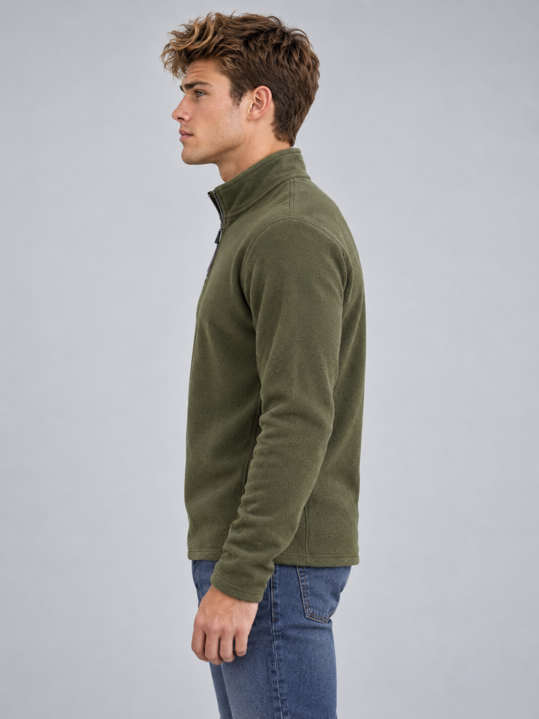 Men's Zip-Neck Fleece Pullover