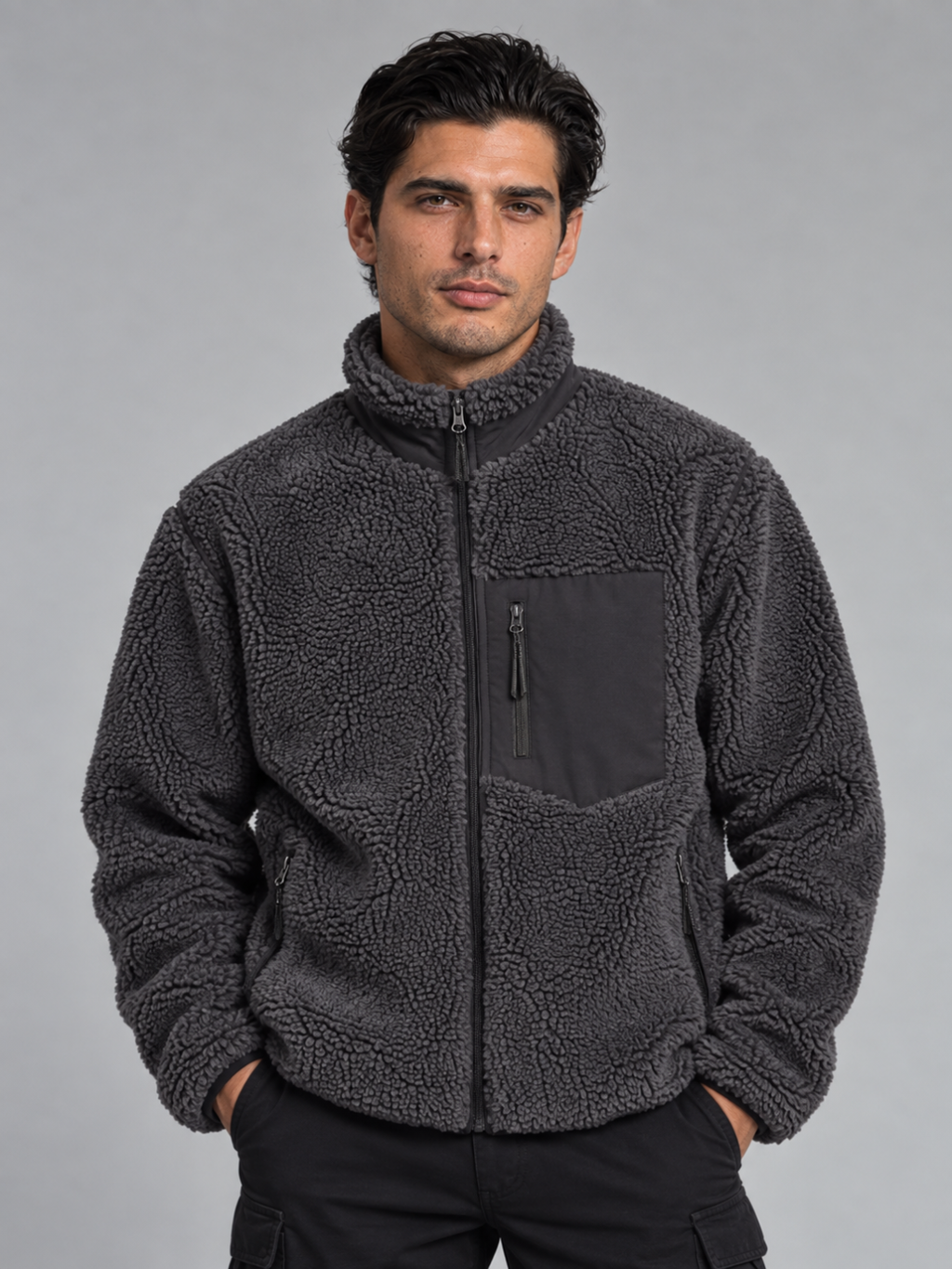 Men's Sherpa Fleece Jacket