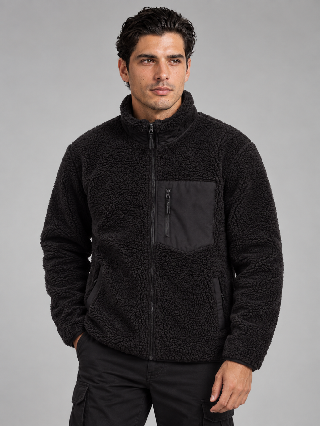 Men's Sherpa Fleece Jacket