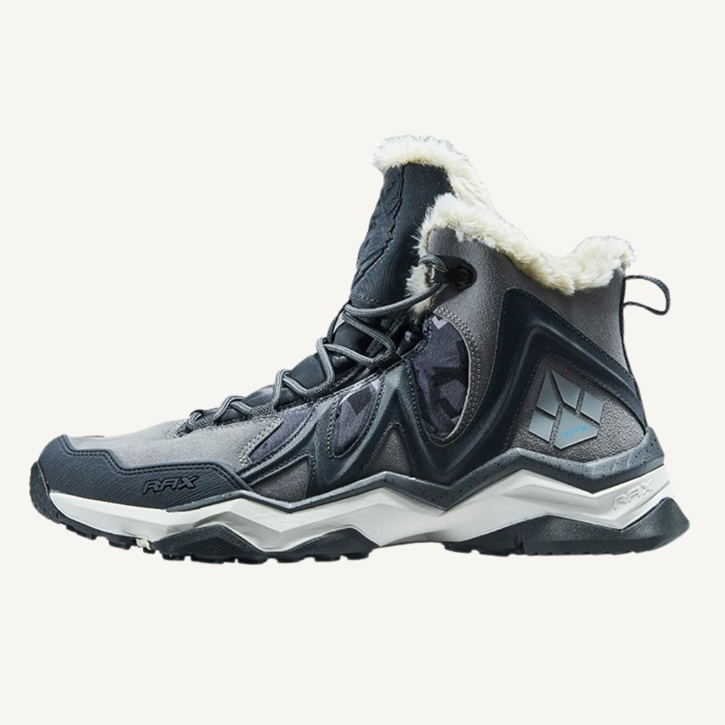 Men's Fur-Lined Waterproof Winter Hiking Boots