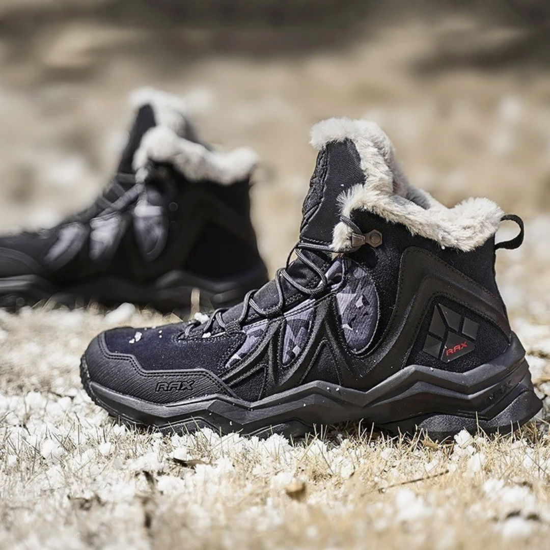 Men's Fur-Lined Waterproof Winter Hiking Boots