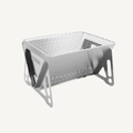 Portable Folding BBQ Grill — Stainless Steel, Small & Large