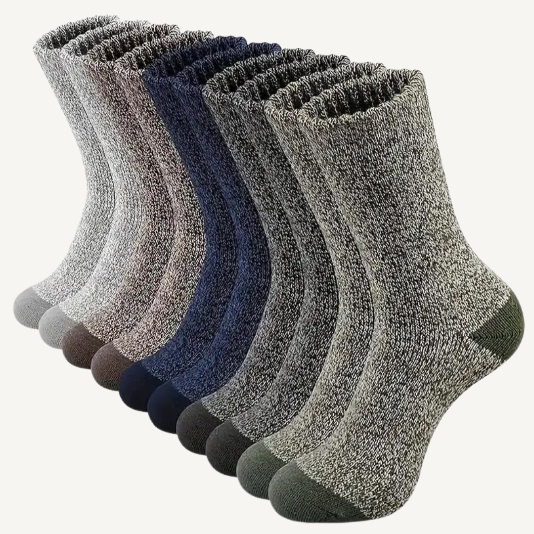 Merino Wool Hiking Socks — 5 Pack