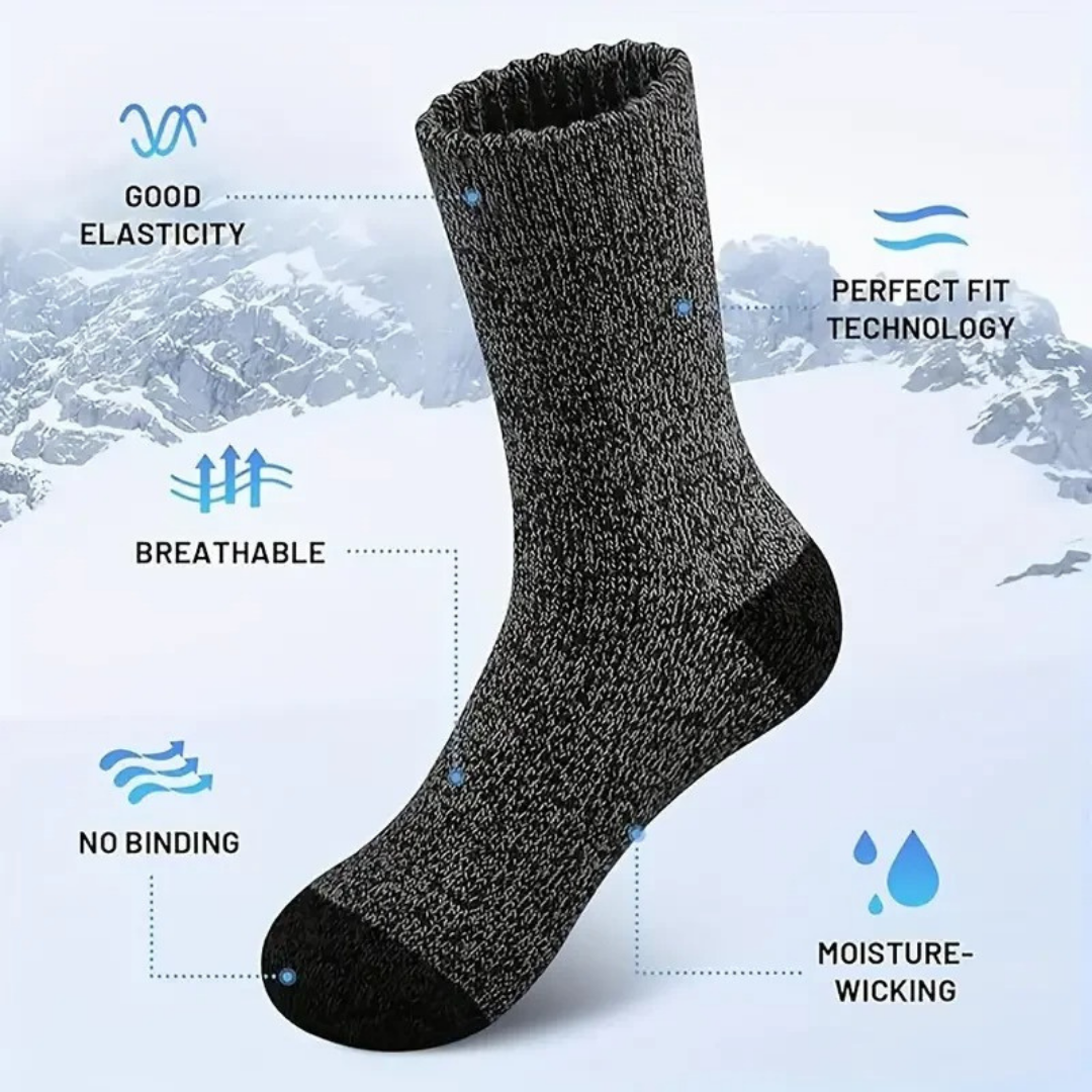 Merino Wool Hiking Socks — 5 Pack