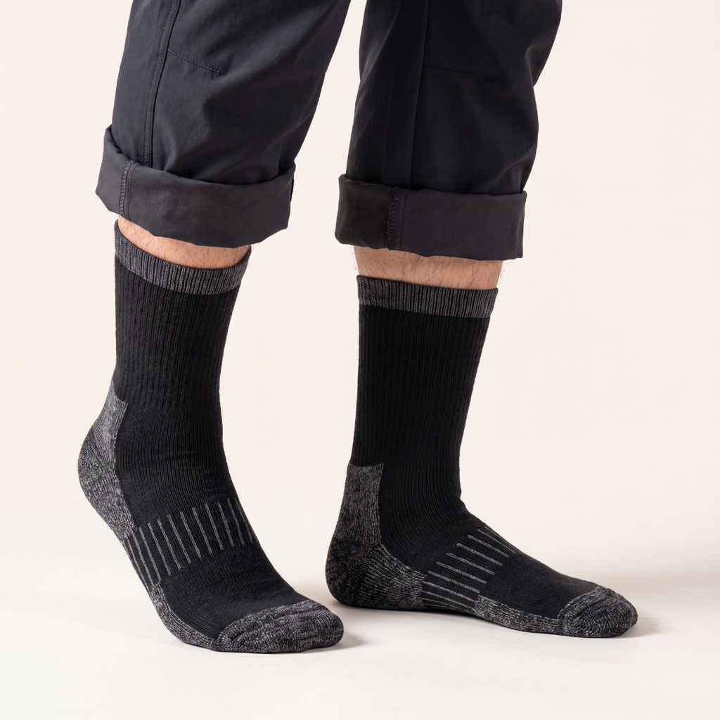 Merino Wool Thermal Hiking Socks 3-Pack