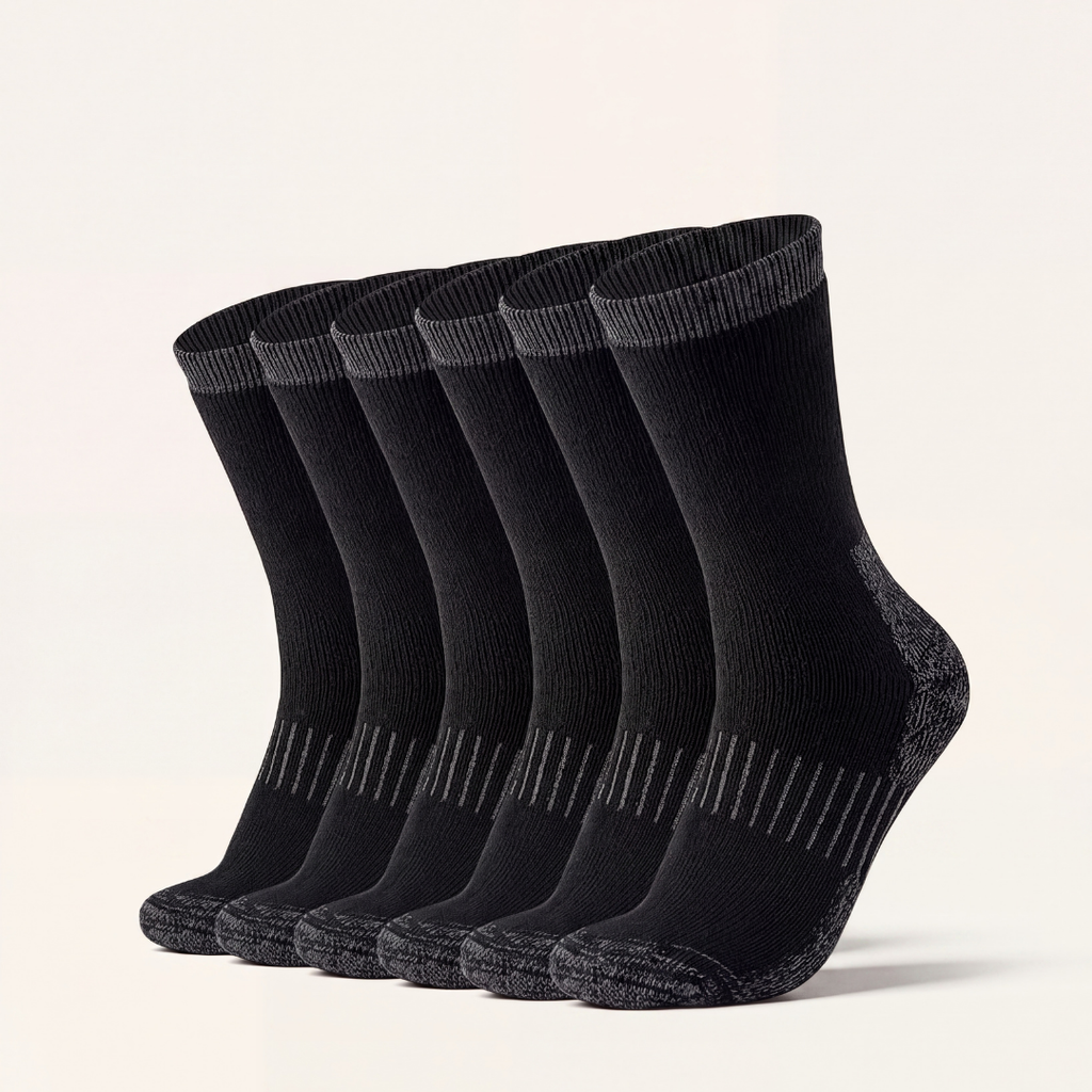 Merino Wool Thermal Hiking Socks 3-Pack