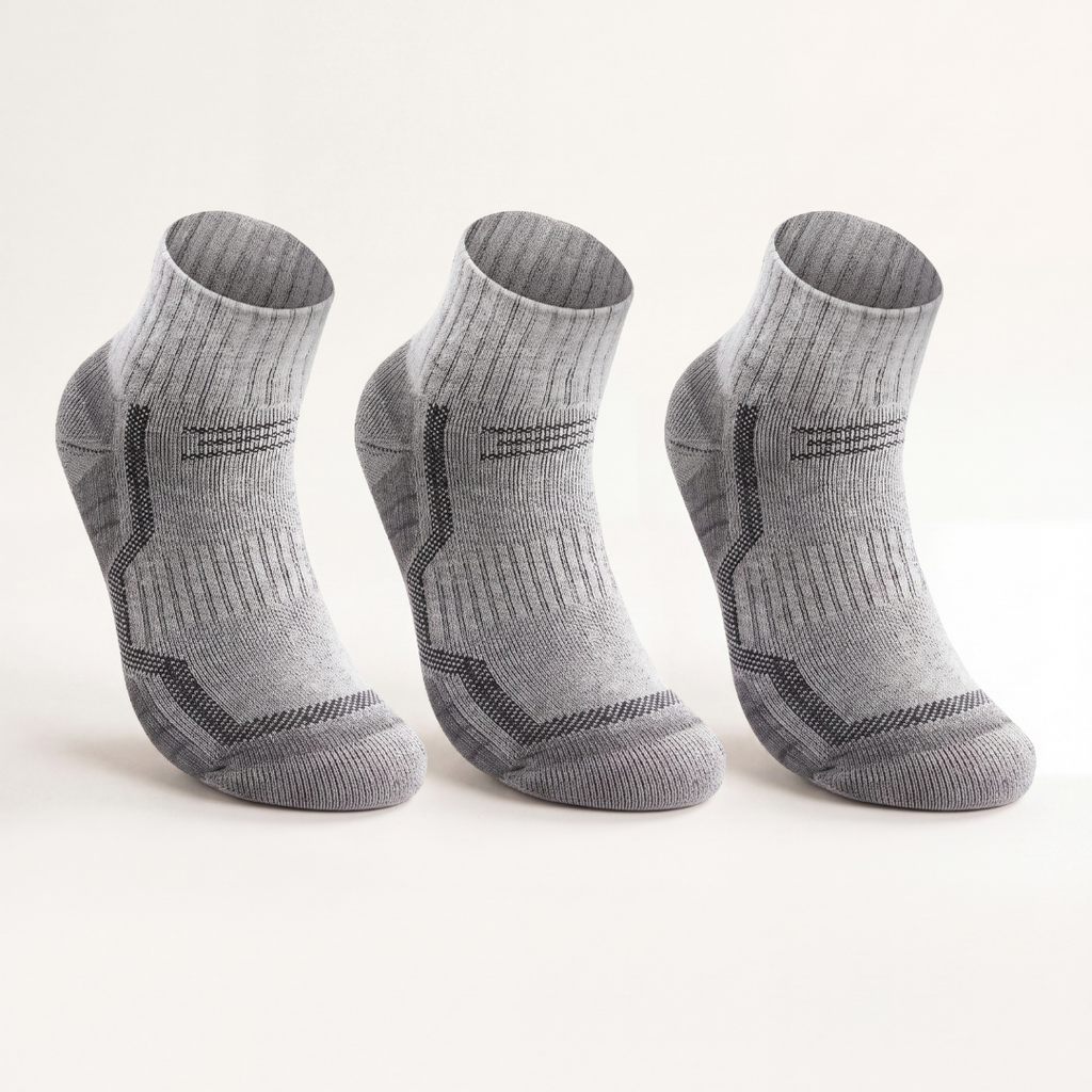 Merino Wool Ankle Hiking Socks 3-Pack