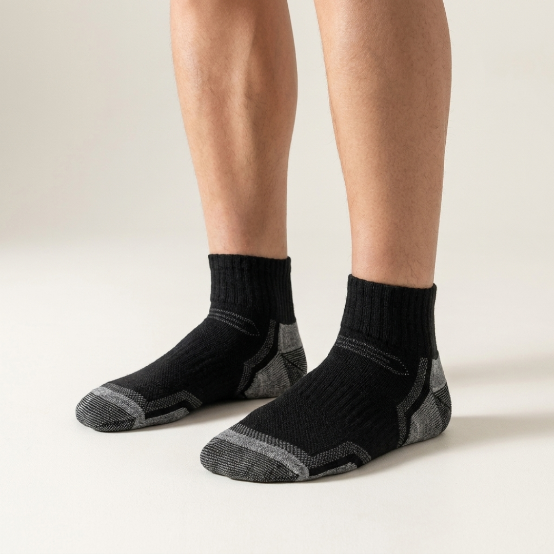 Merino Wool Ankle Hiking Socks 3-Pack