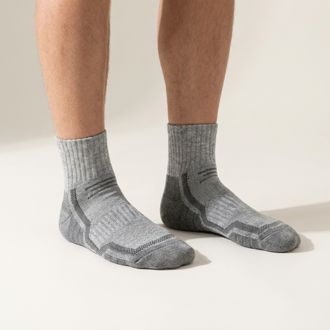 Merino Wool Ankle Hiking Socks 3-Pack