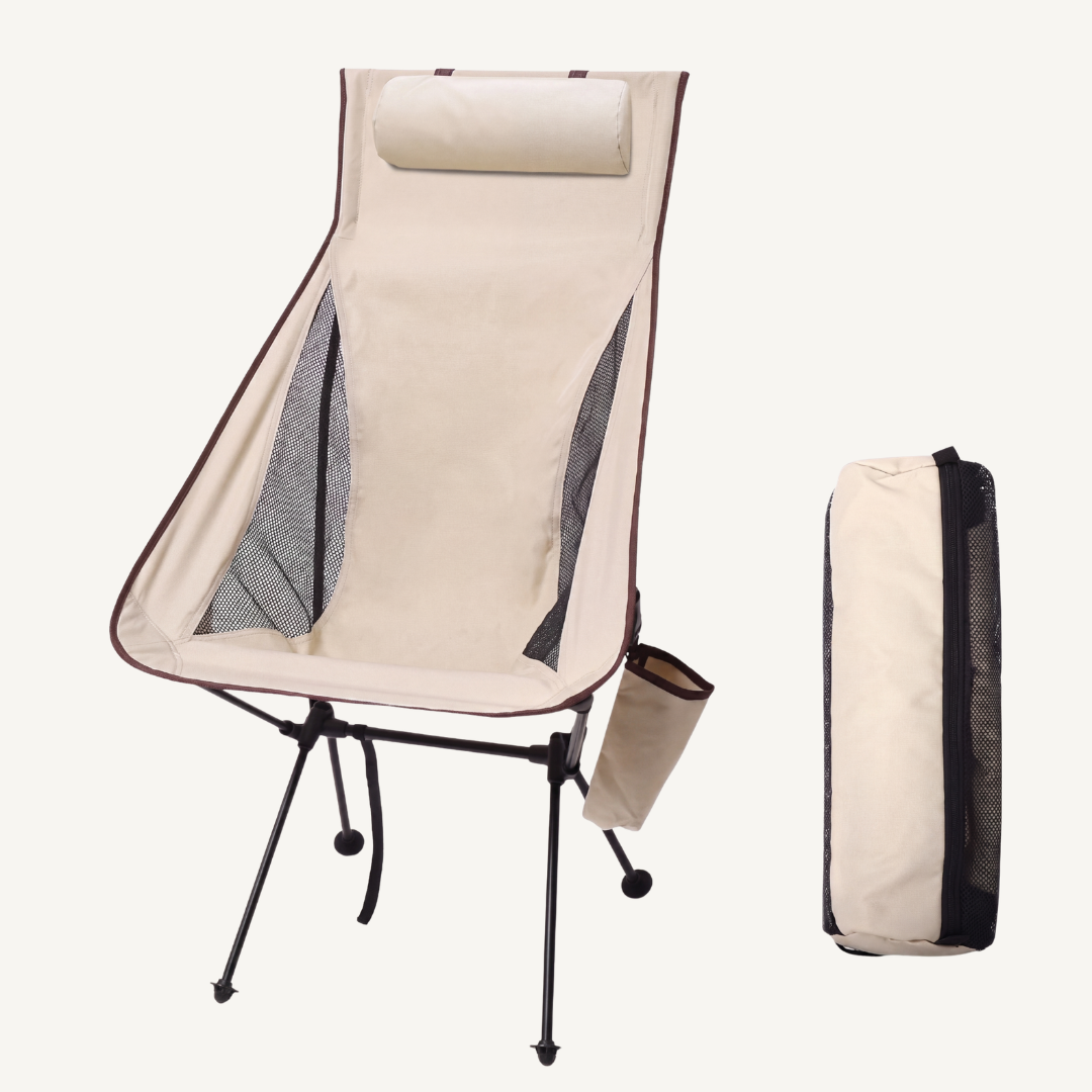 High-Back Folding Camping Chair
