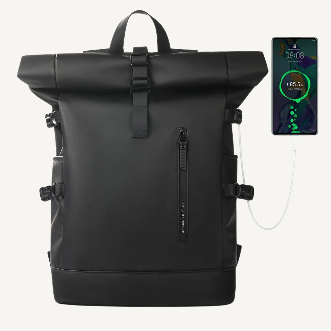 Expandable Roll-Top Travel Backpack