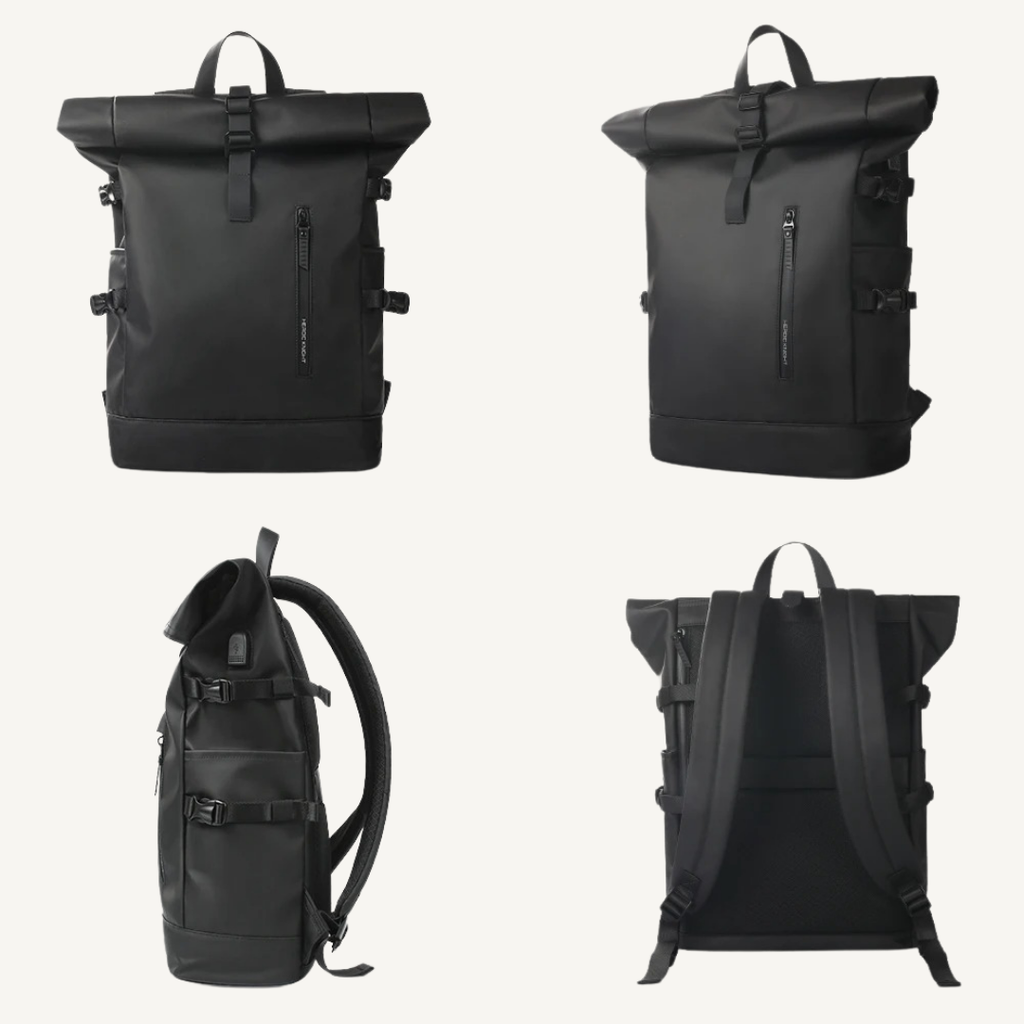 Expandable Roll-Top Travel Backpack
