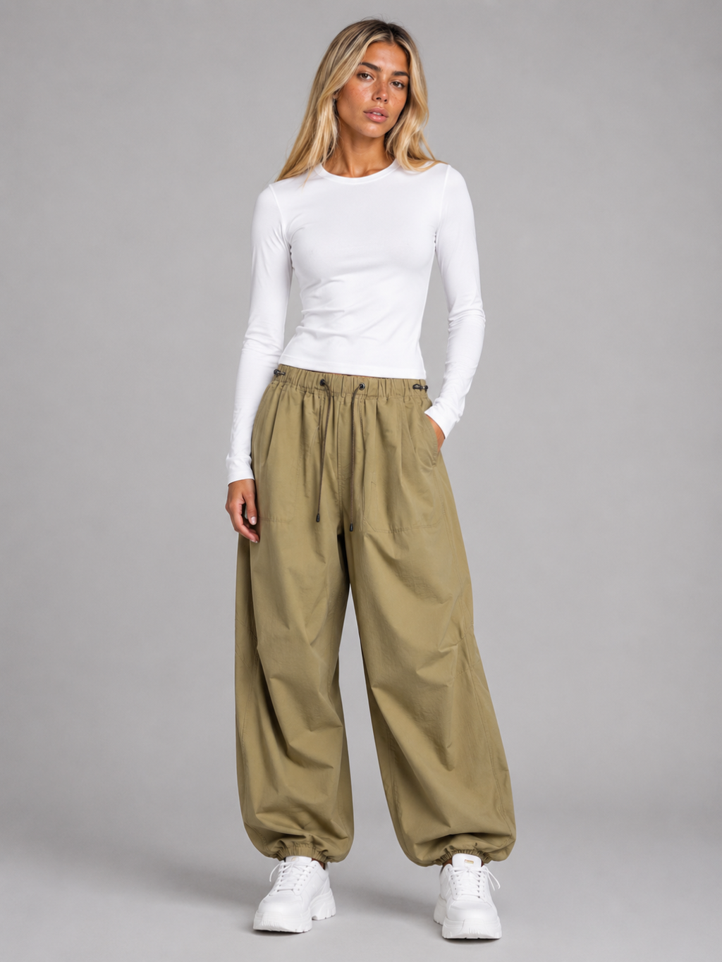 Women's Baggy Cargo Trousers