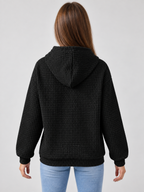 Women's Waffle Knit Hoodie
