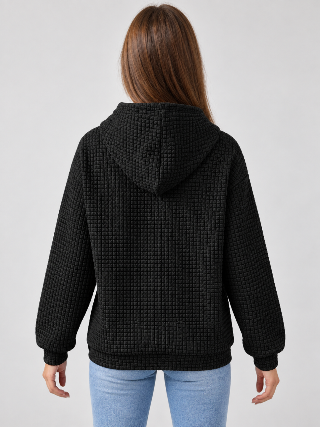 Women's Waffle Knit Hoodie