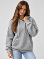 Women's Waffle Knit Hoodie