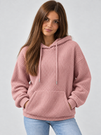 Women's Waffle Knit Hoodie