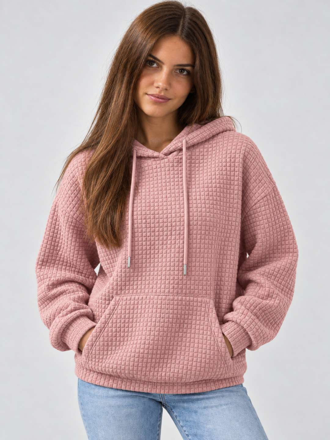 Women's Waffle Knit Hoodie
