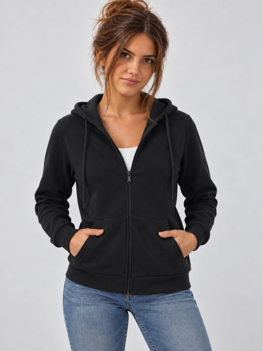 Women's Fleece-Lined Full-Zip Outdoor Hoodie
