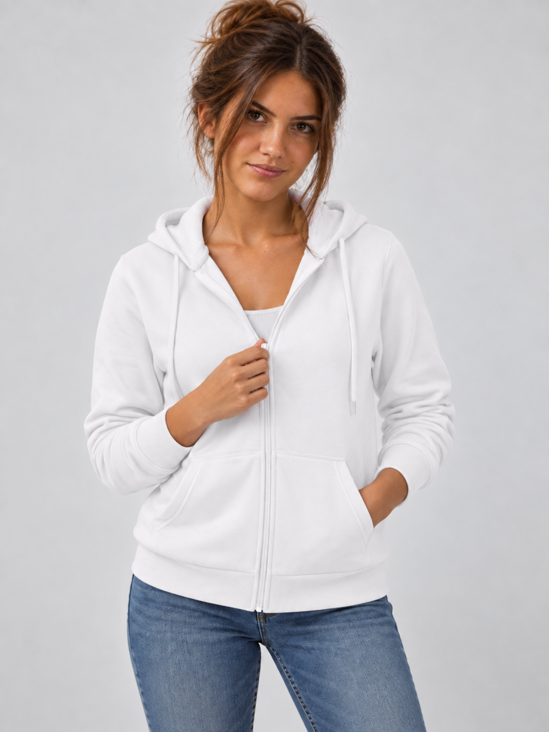 Women's Fleece-Lined Full-Zip Outdoor Hoodie