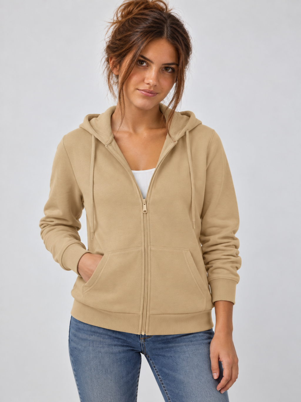 Women's Fleece-Lined Full-Zip Outdoor Hoodie