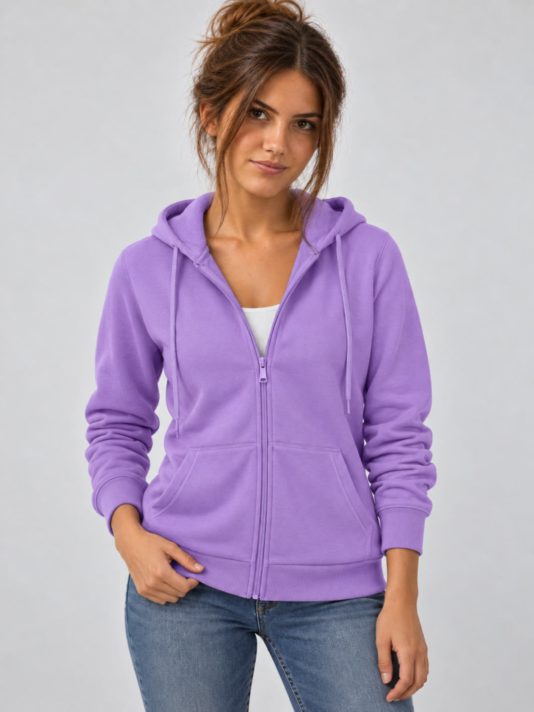 Women's Fleece-Lined Full-Zip Outdoor Hoodie