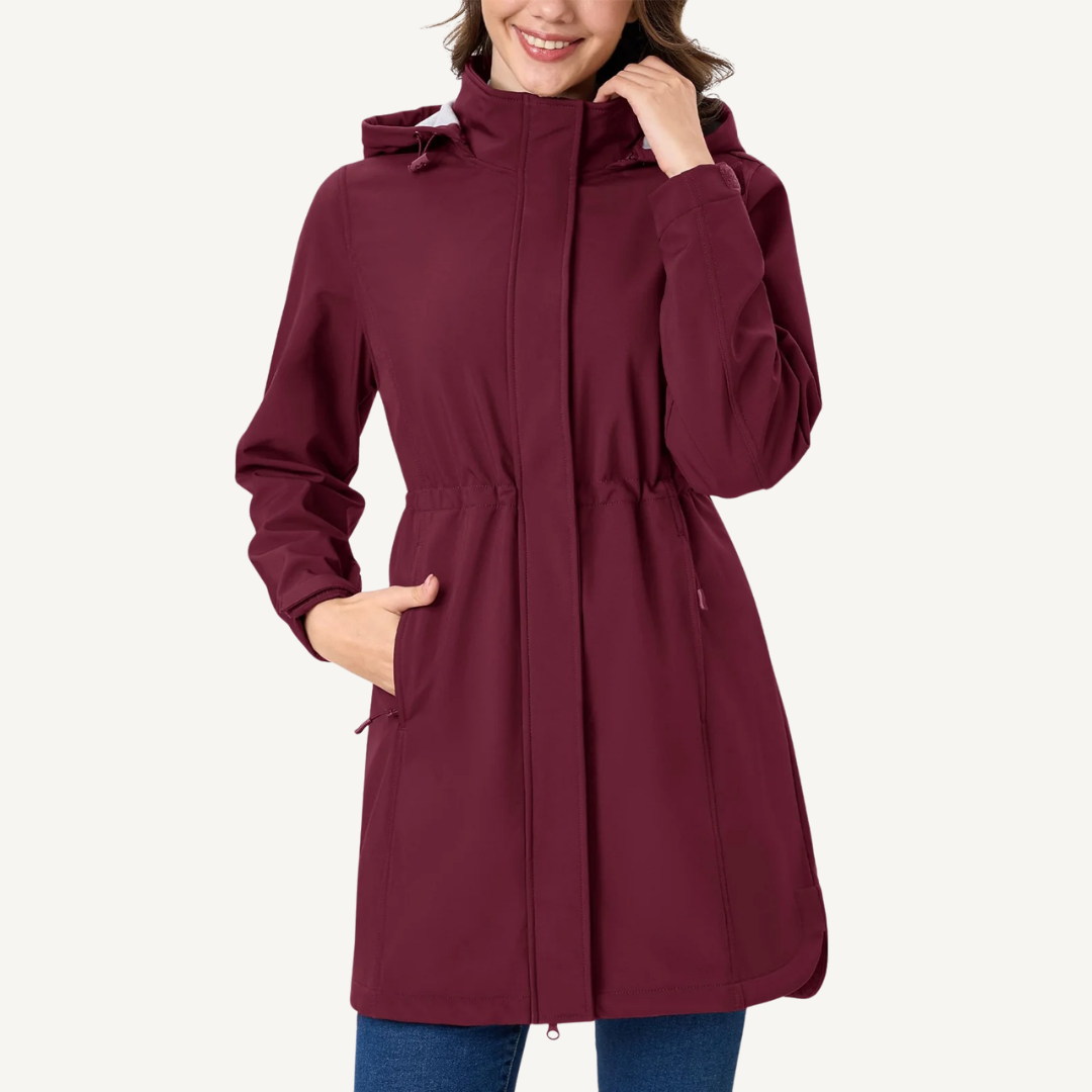 Women's Long Fleece-Lined Waterproof Jacket