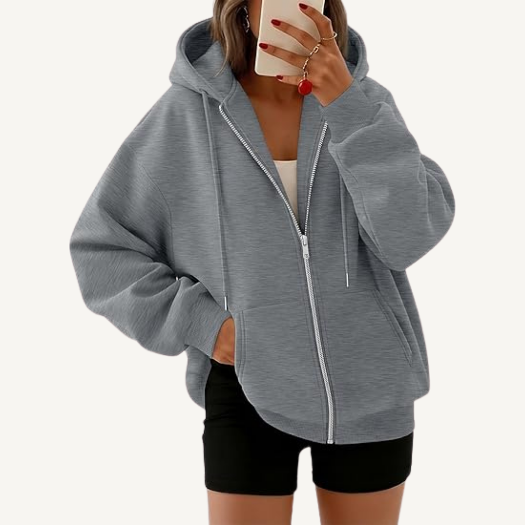 Women's Full-Zip Oversized Hoodie