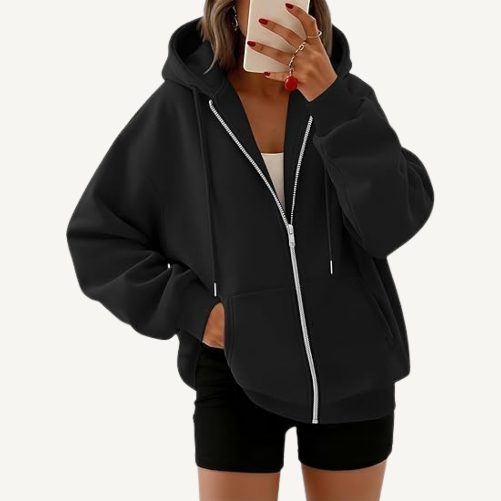 Women's Full-Zip Oversized Hoodie