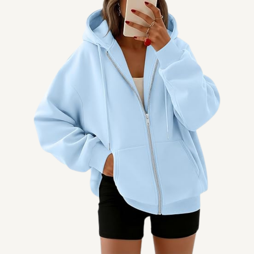 Women's Full-Zip Oversized Hoodie