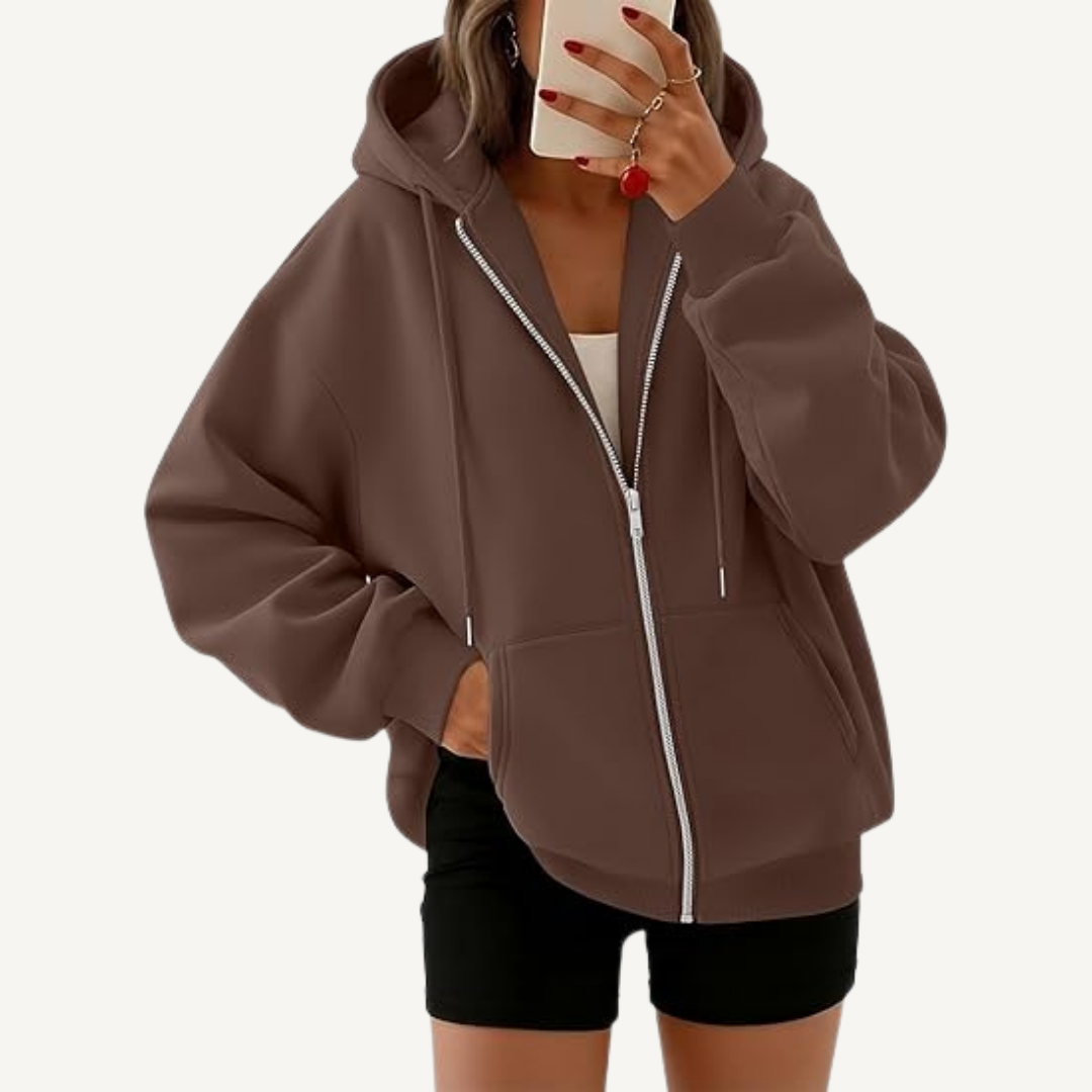 Women's Full-Zip Oversized Hoodie