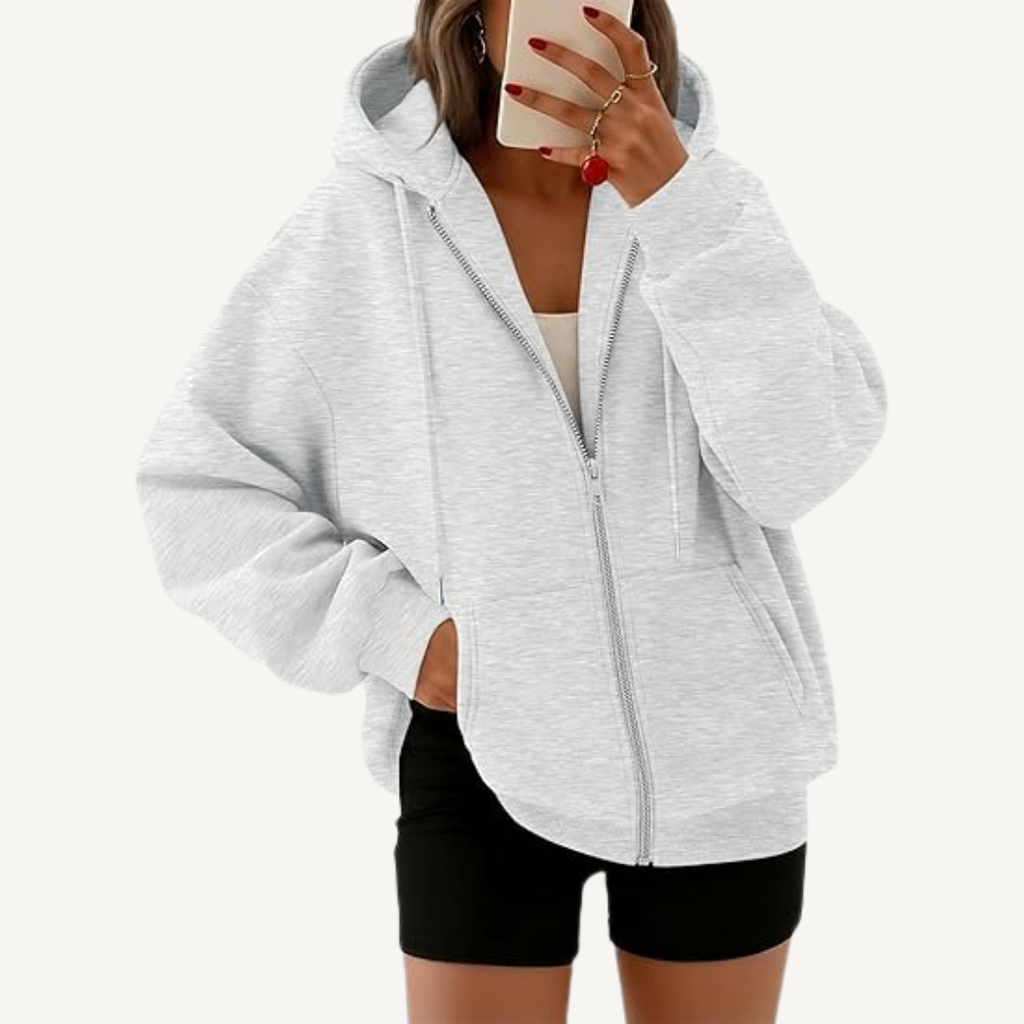 Women's Full-Zip Oversized Hoodie