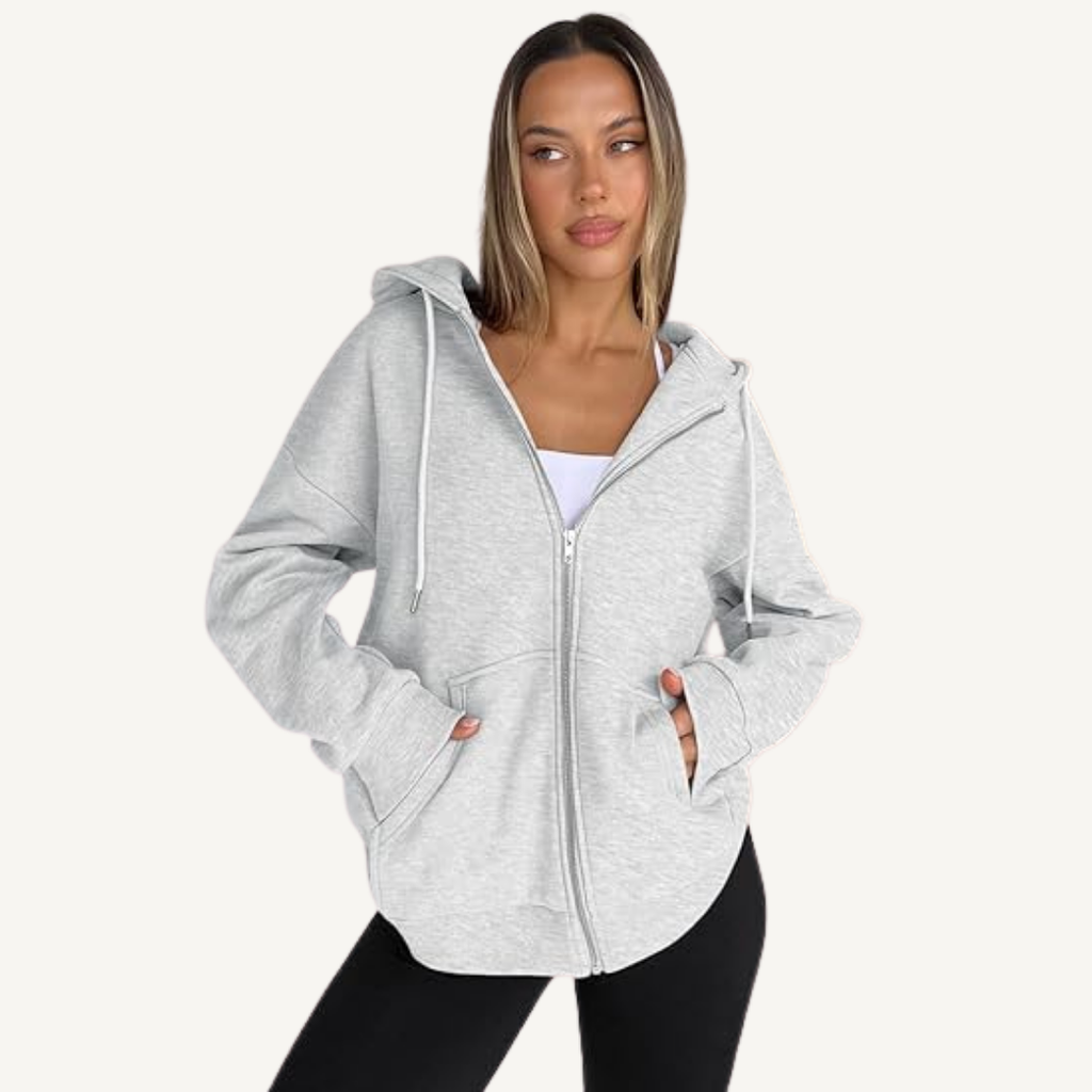 Women's Full-Zip Oversized Hoodie