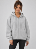 Women's Oversized Zip-Up Hoodie